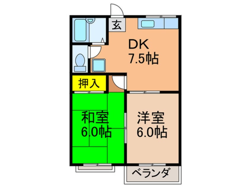 間取図 指月ハイツ