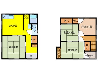 間取図 大久保町大窪戸建