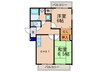 GARNET RESIDENCE 西大路 2DKの間取り