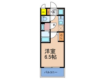 間取図 ｴｽﾘｰﾄﾞ大阪ﾌﾟﾗｲﾑｹﾞｰﾄ(602)