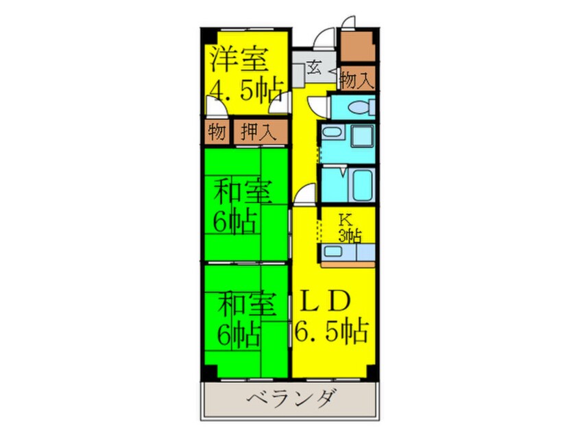 間取図 シャトレー和泉