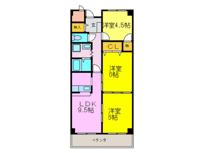 間取図 シャトレー和泉