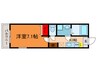 ジーメゾン御殿山 1Kの間取り