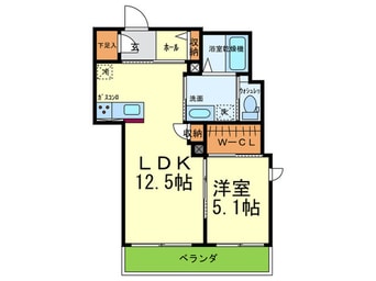 間取図 マシコット瓦林