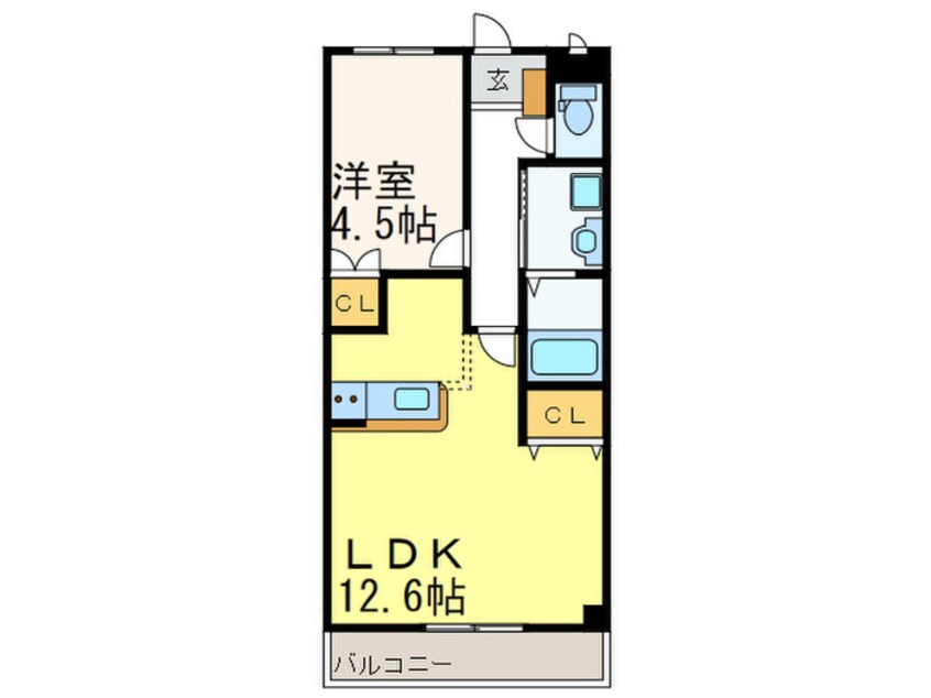 間取図 グランディールサクラ１番館