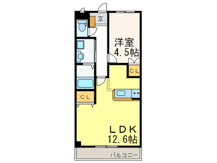 間取図 グランディールサクラ１番館