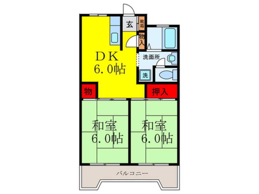 間取図 パークハイツ ミシマ