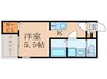 モンカンフリエ 1Kの間取り