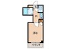 福住館 1Kの間取り