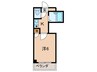 福住館 1Kの間取り