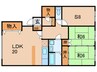 福住館 2LDK+Sの間取り