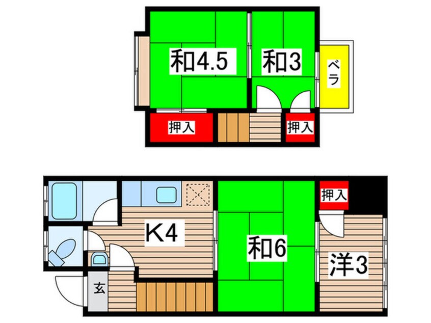 間取図 近藤貸家