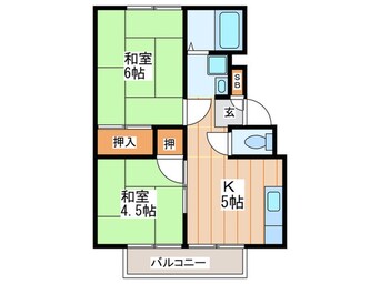 間取図 石橋ハイツＡ棟