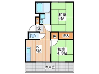 間取図 石橋ハイツＡ棟