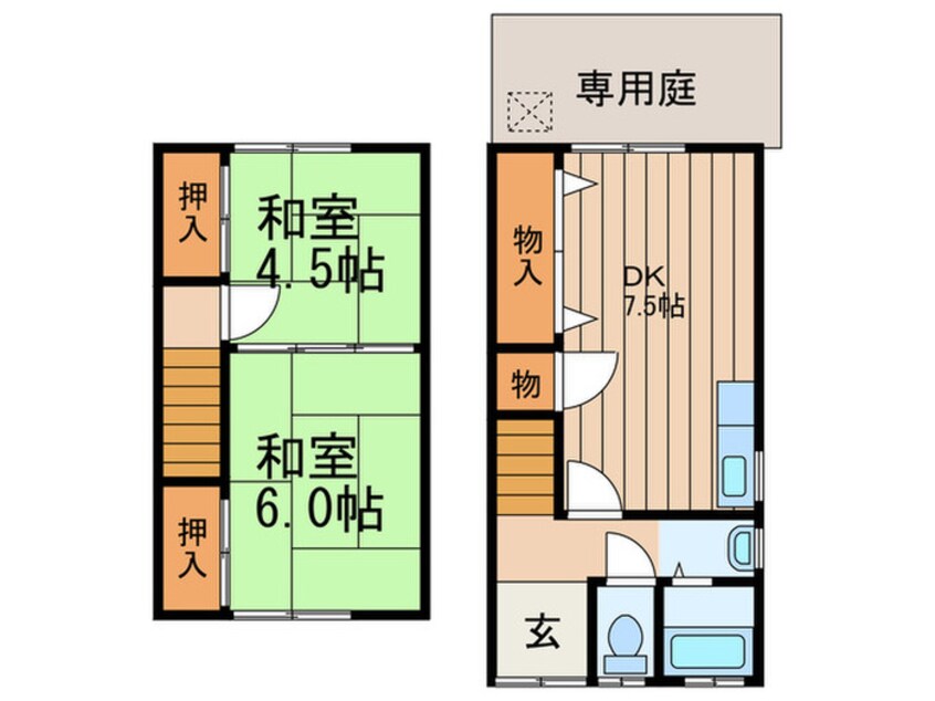 間取図 垣内山家村貸家