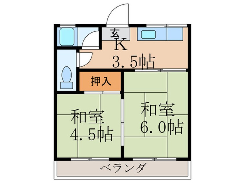 間取図 高野ハイツ