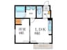 KRM RESIDENCE NAGAOKATENJIN 1LDKの間取り