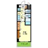 美園イーグル 1Kの間取り