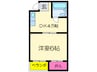桃井マンション 1DKの間取り