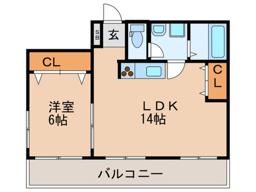 間取図 ＷＩＮＧＣＯＵＴ　桜通り