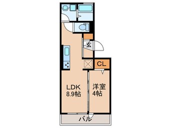 間取図 ウィン淡路駅前