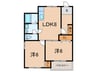 ニシキマンション 2LDKの間取り