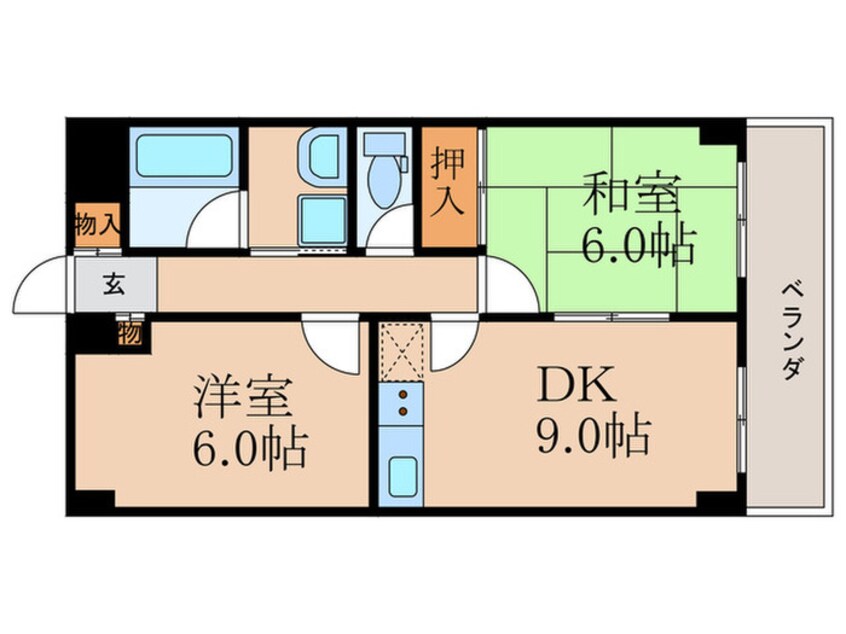 間取図 DOLCE NAGITSUJI