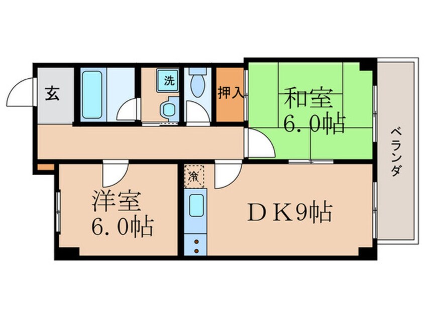 間取図 ドルチェ椥辻