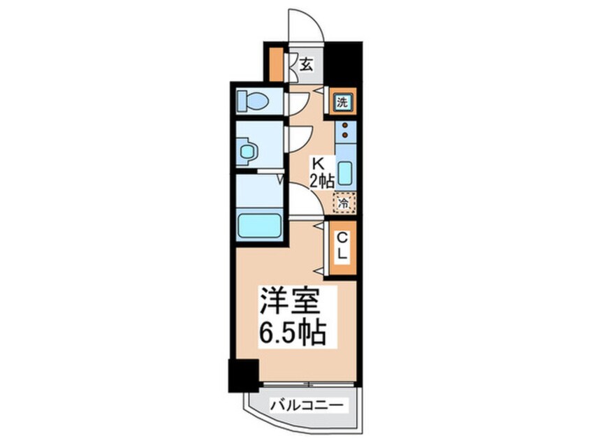 間取図 ララプレイス難波シエール(1501)