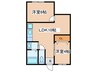 ヴィラナリー出戸 2LDKの間取り