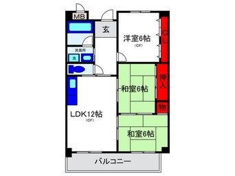 間取図 ハイムヤノウ