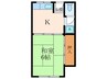 ふじ屋ビル 1Kの間取り