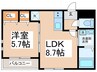 フォルトゥーナ桜 1LDKの間取り