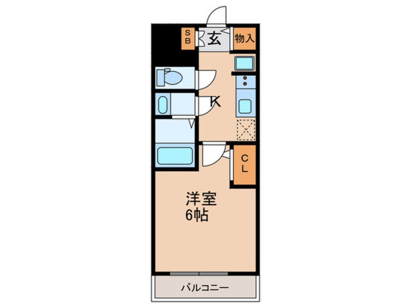 間取図 ﾚｼﾞｭｰﾙｱｯｼｭ神戸ﾊｰﾊﾞｰﾗﾝﾄﾞ(306)