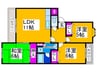にゅーらいふ１８ 3LDKの間取り