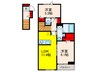 アンジュ　ニシオ 2LDKの間取り
