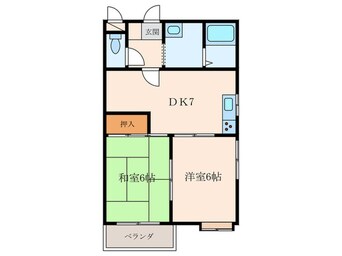 間取図 グレイスフル西川