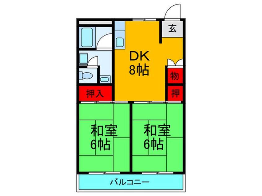 間取図 にしまちハイツ