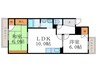 レ・ションド･清涼 2LDKの間取り
