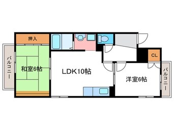 間取図 レ・ションド･清涼