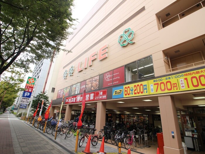 ライフ本庄東(スーパー)まで550m ｴｽﾘ-ﾄﾞﾚｼﾞﾃﾞﾝｽ梅田ｸﾞﾗﾝｹﾞ-ﾄ