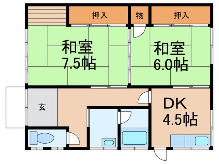 間取図 土井貸家