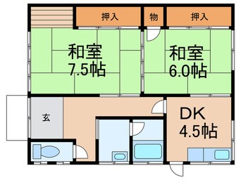 間取図 土井貸家