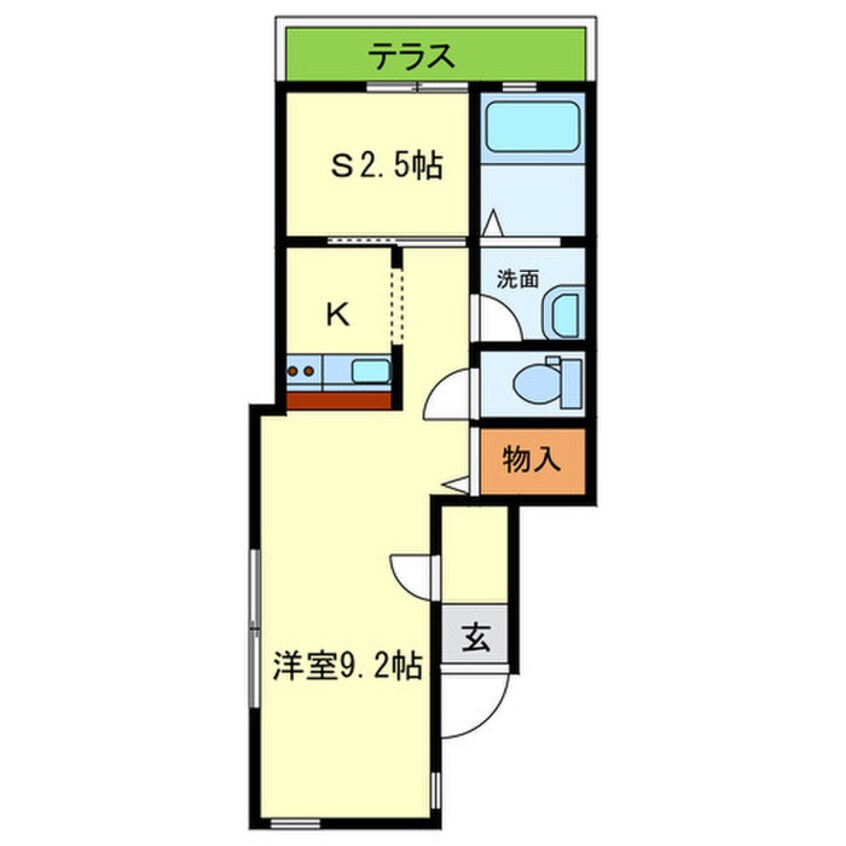 間取図 ONLYONE宝塚山本Ⅱ