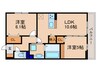 エレガンスビュー 2LDKの間取り