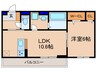エレガンスビュー 1LDKの間取り