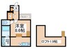 あんしん+浜寺船尾町 1Rの間取り