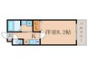 リアン藤森 1Kの間取り