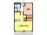 ラ－クハイツ 1LDKの間取り