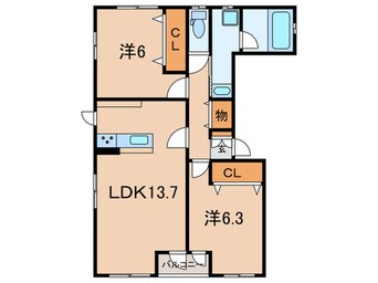 間取図 リフュージュ本山